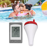 Wireless Swimming Pool Thermometer Solar Powered Floating Water Thermometer with LCD Display