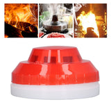 Smoke Detector Photoelectric Prevent Interference Small Wired Fire Alarm for Home Hotel Factory DC 12‑24V