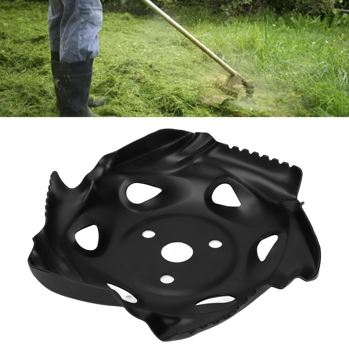 Weed Edging Head Carbon Steel Trimmer Brush Cutter Head Lawn Mower Accessories for Garden