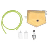Spark Plug Air Filter Fuel Filter Fuel Line Kit 503‑443201 for Husqvarna 51 55 Chainsaw