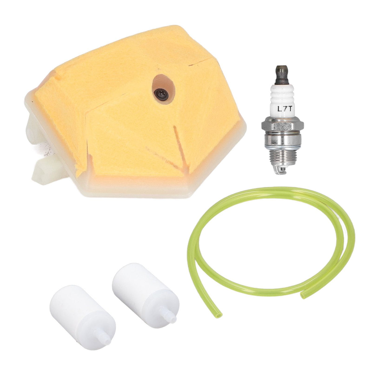 Spark Plug Air Filter Fuel Filter Fuel Line Kit 503‑443201 for Husqvarna 51 55 Chainsaw