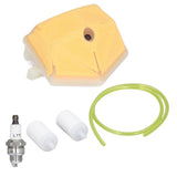 Spark Plug Air Filter Fuel Filter Fuel Line Kit 503‑443201 for Husqvarna 51 55 Chainsaw