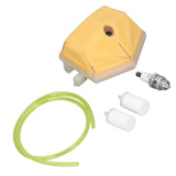 Spark Plug Air Filter Fuel Filter Fuel Line Kit 503‑443201 for Husqvarna 51 55 Chainsaw