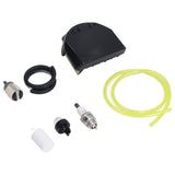537255701 Air Filter Fuel Line Filter Replacement Kit for Husqvarna 455E 455 Gas Chainsaw - Top-Down View