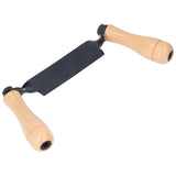 Straight Draw Knife Tungsten Steel Wooden Handle Straight Type Safe Durable Draw Shave Tool for Log Wood Fence Post 8in