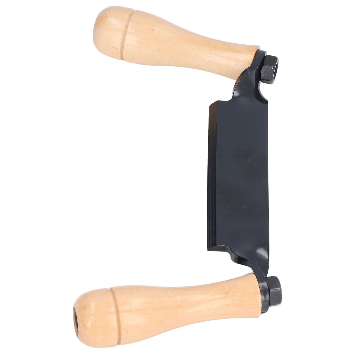 Straight Draw Knife Tungsten Steel Wooden Handle Straight Type Safe Durable Draw Shave Tool for Log Wood Fence Post 8in