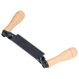 Straight Draw Knife Tungsten Steel Wooden Handle Straight Type Safe Durable Draw Shave Tool for Log Wood Fence Post 8in