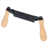 Straight Draw Knife Tungsten Steel Wooden Handle Straight Type Safe Durable Draw Shave Tool for Log Wood Fence Post 8in