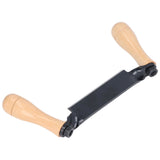 Straight Draw Knife Tungsten Steel Wooden Handle Straight Type Safe Durable Draw Shave Tool for Log Wood Fence Post 8in