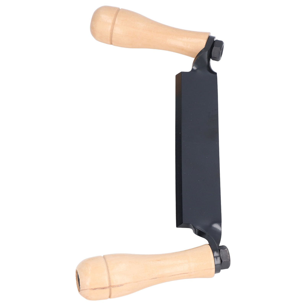 Straight Draw Knife Tungsten Steel Wooden Handle Straight Type Safe Durable Draw Shave Tool for Log Wood Fence Post 10in
