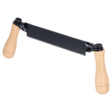Straight Draw Knife Tungsten Steel Wooden Handle Straight Type Safe Durable Draw Shave Tool for Log Wood Fence Post 10in - 45-Degree Angle
