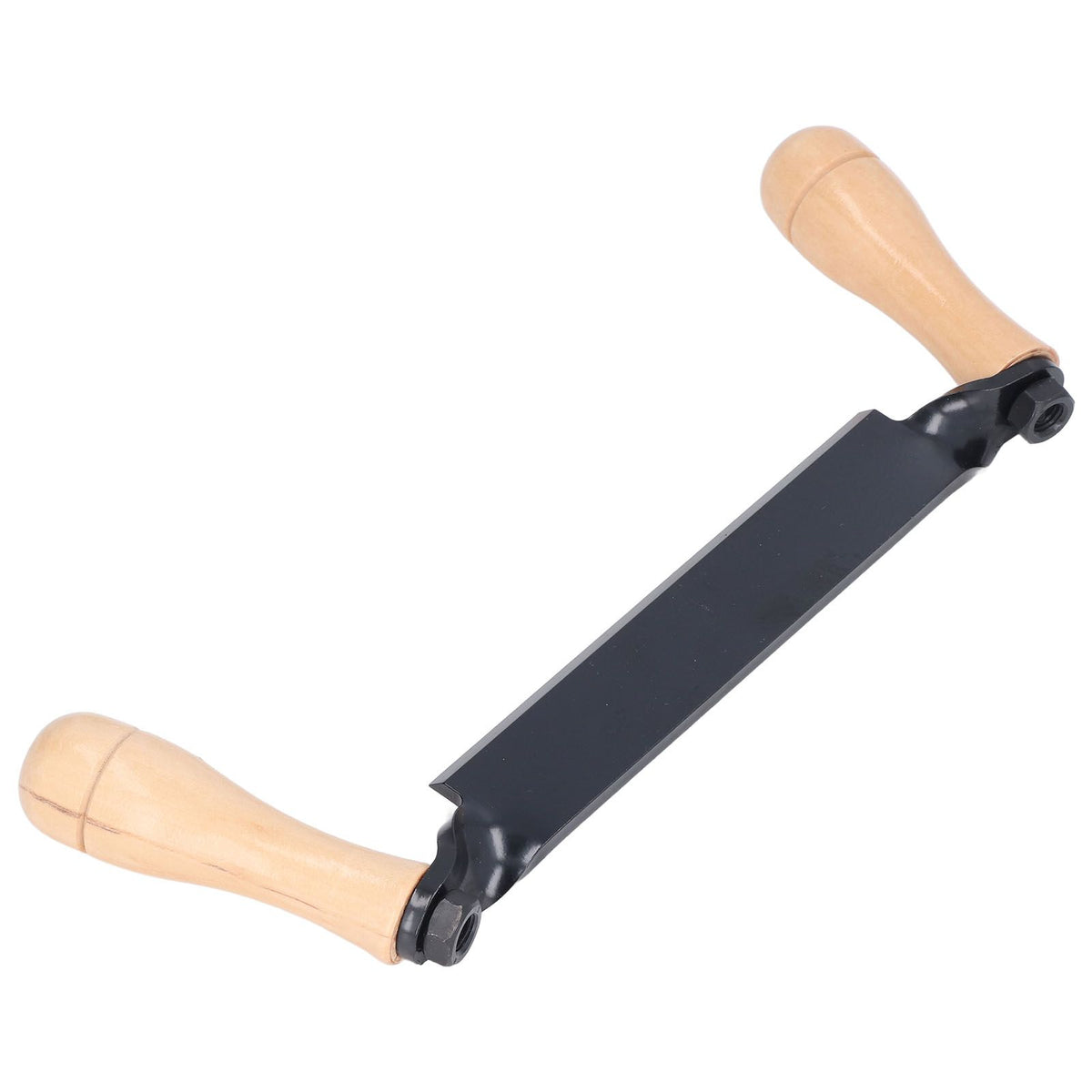 Straight Draw Knife Tungsten Steel Wooden Handle Straight Type Safe Durable Draw Shave Tool for Log Wood Fence Post 10in