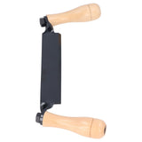 Straight Draw Knife Tungsten Steel Wooden Handle Straight Type Safe Durable Draw Shave Tool for Log Wood Fence Post 10in - Low Angle