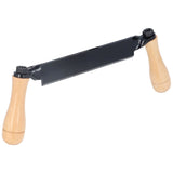 Straight Draw Knife Tungsten Steel Wooden Handle Straight Type Safe Durable Draw Shave Tool for Log Wood Fence Post 10in
