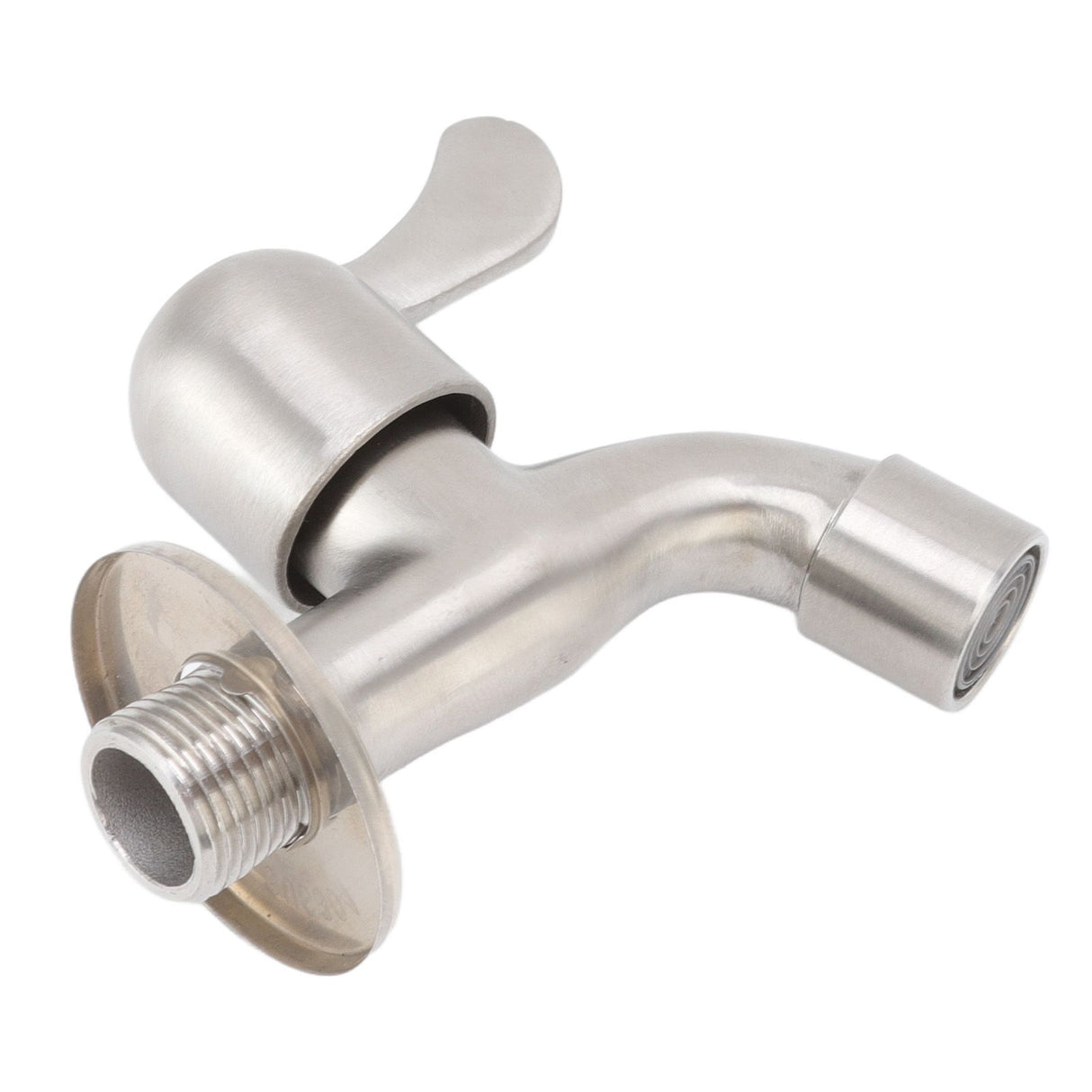Washing Machine Tub Tap Faucet Stainless Steel Wall Mounted Single Cold Water Tap with Bubbler and Water Valve