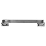 40cm Bath Towel Holder Brushed 304 Stainless Steel Wall Mount Towel Bar Rack for Bathroom - Close-Up Angle