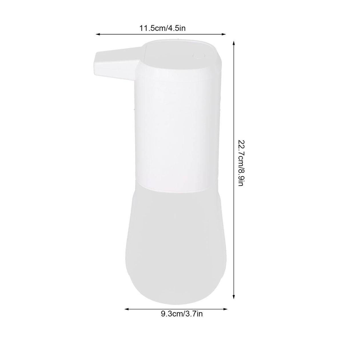 600ml Soap Dispenser Large Capacity Induction Electric Automatic Soap Dispenser for Home BathroomWhite Spray Type