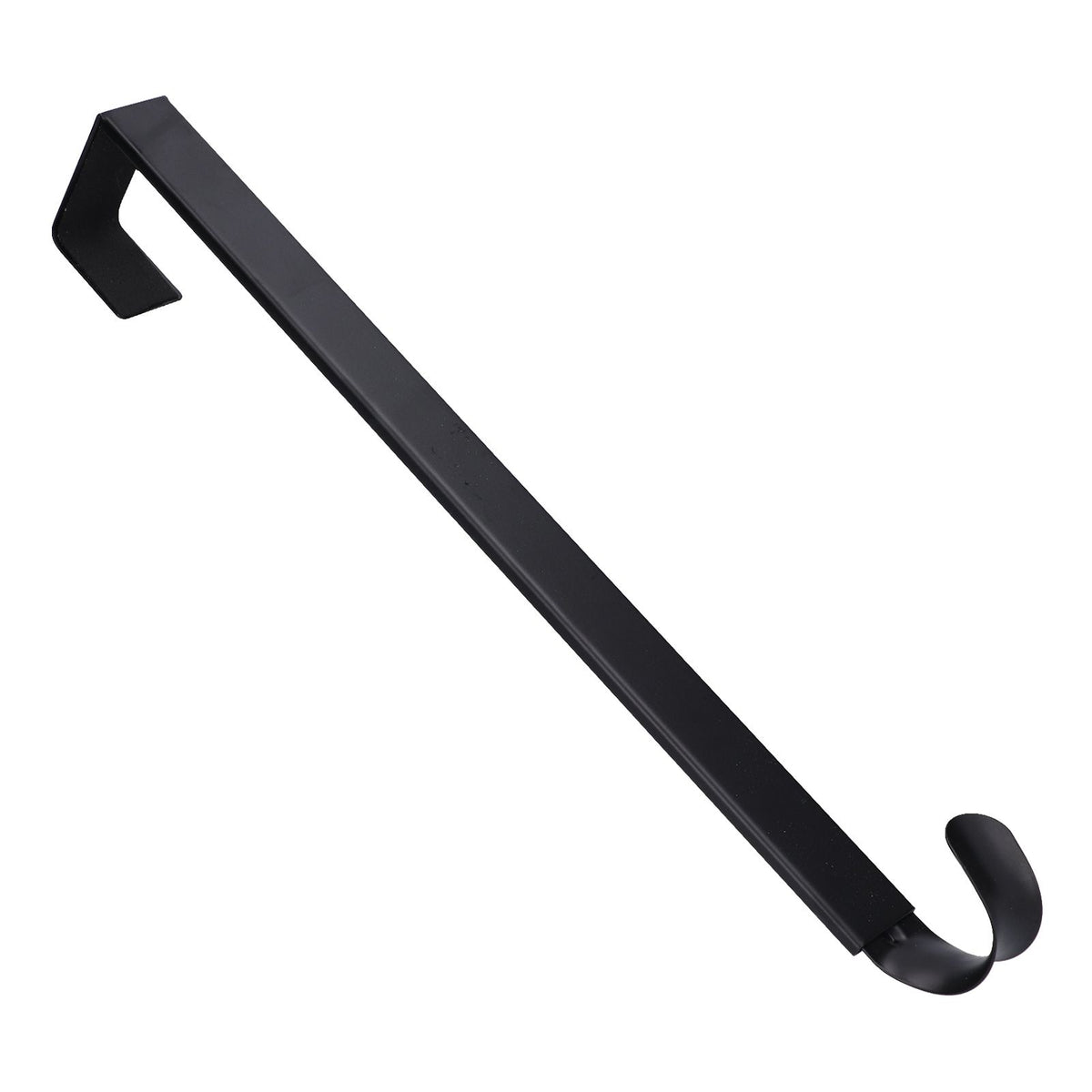 Retractable Door Wreath Hook Adjustable No Punch Door Wreath Hanger Christmas OrnamentBlack