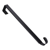 Retractable Door Wreath Hook Adjustable No Punch Door Wreath Hanger Christmas OrnamentBlack
