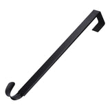 Retractable Door Wreath Hook Adjustable No Punch Door Wreath Hanger Christmas OrnamentBlack - Extra Image