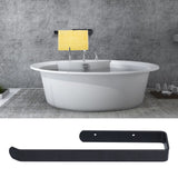 Towel Bar Aluminum Alloy Extended Stable Wall Mounted Toilet Paper Holder for Bathroom Toilet Hotel - Extra Image
