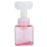 250ml Foaming Bottle PETG Plastic Flower Foam Dispenser Square Bottles for Cosmetic PackagingTransparent Powder