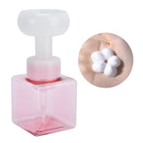 250ml Foaming Bottle PETG Plastic Flower Foam Dispenser Square Bottles for Cosmetic PackagingTransparent Powder