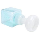 250ml Foaming Bottle PETG Plastic Flower Foam Dispenser Square Bottles for Cosmetic PackagingTransparent Blue
