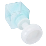 250ml Foaming Bottle PETG Plastic Flower Foam Dispenser Square Bottles for Cosmetic PackagingTransparent Blue - Extra Image