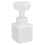250ml Foaming Bottle PETG Plastic Flower Foam Dispenser Square Bottles for Cosmetic PackagingWhite