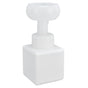 250ml Foaming Bottle PETG Plastic Flower Foam Dispenser Square Bottles for Cosmetic PackagingWhite