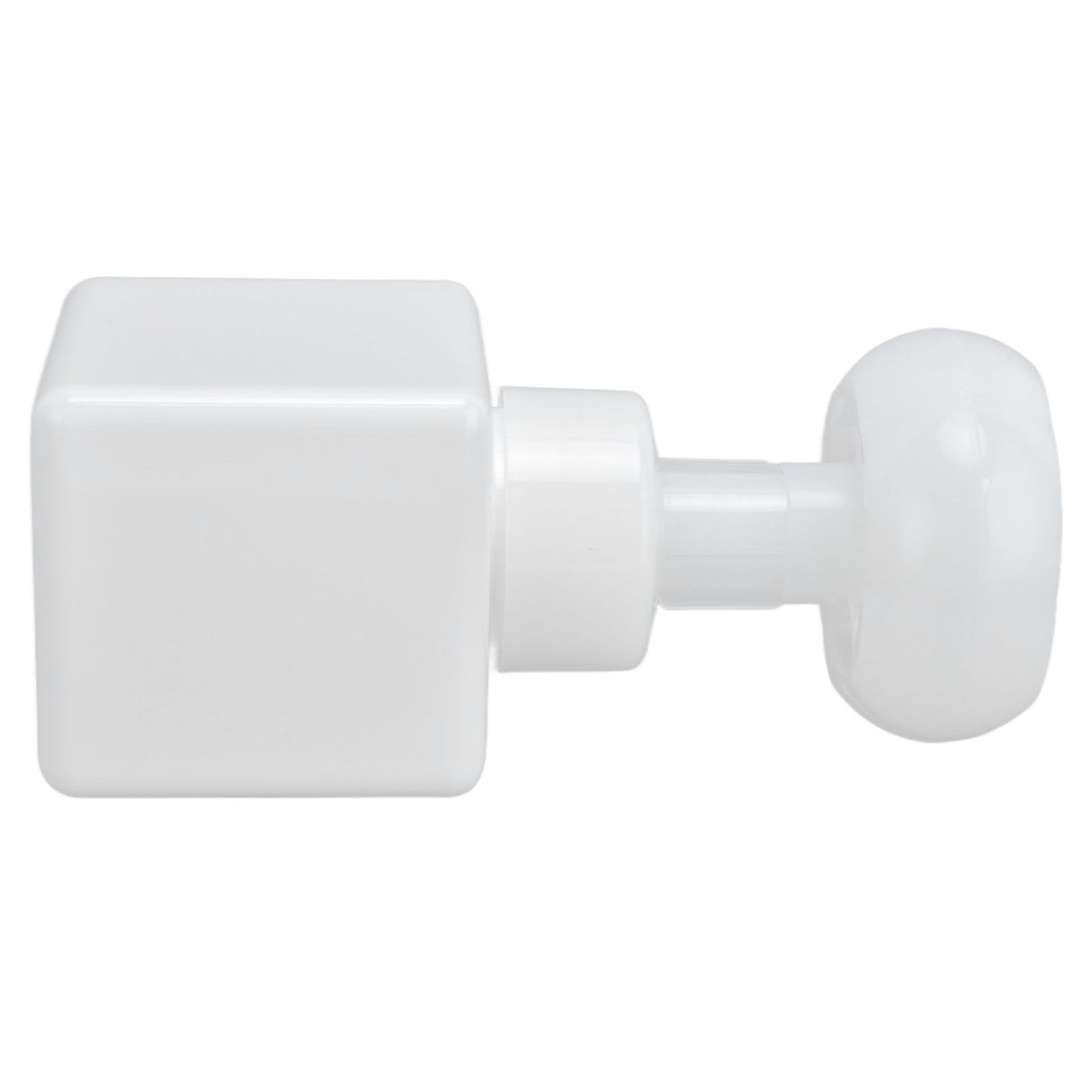 250ml Foaming Bottle PETG Plastic Flower Foam Dispenser Square Bottles for Cosmetic PackagingWhite