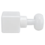 250ml Foaming Bottle PETG Plastic Flower Foam Dispenser Square Bottles for Cosmetic PackagingWhite - 45-Degree Angle