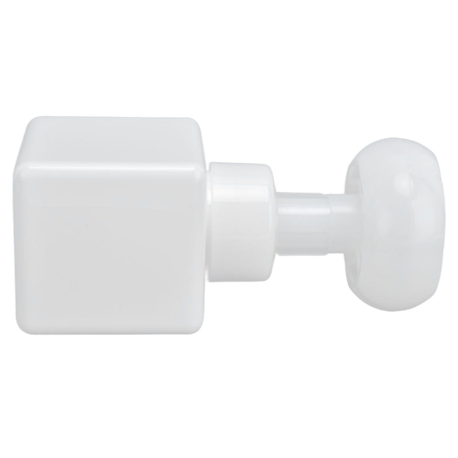 250ml Foaming Bottle PETG Plastic Flower Foam Dispenser Square Bottles for Cosmetic PackagingWhite