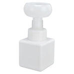 250ml Foaming Bottle PETG Plastic Flower Foam Dispenser Square Bottles for Cosmetic PackagingWhite