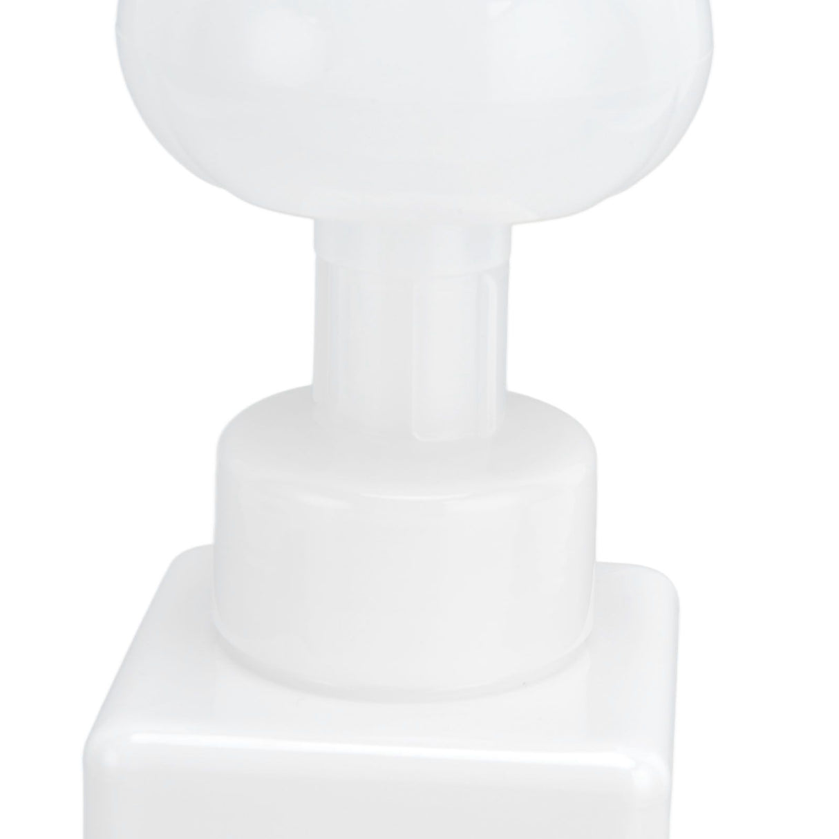 250ml Foaming Bottle PETG Plastic Flower Foam Dispenser Square Bottles for Cosmetic PackagingWhite