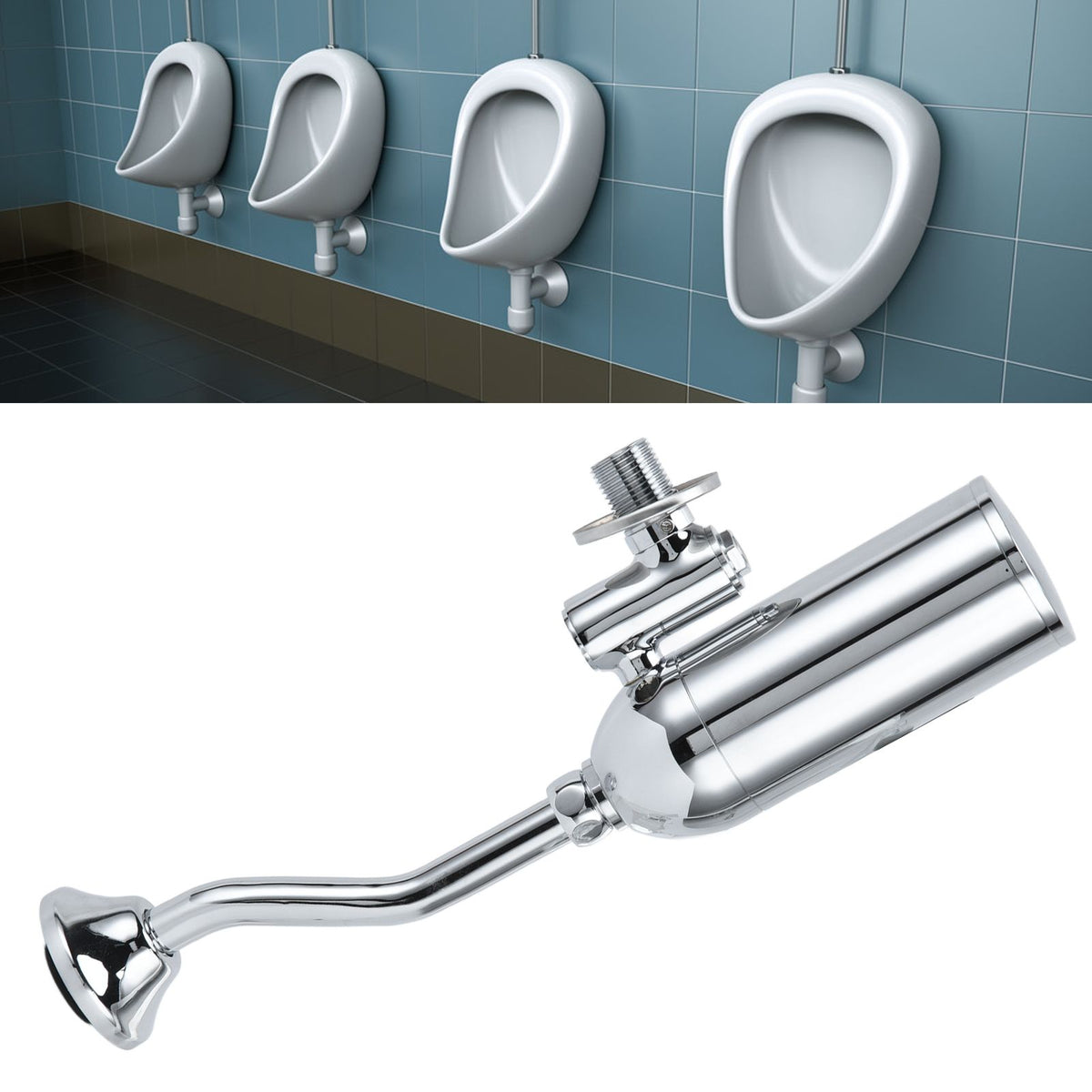 Urinal Flush Valve Device Intelligent Infrared Urinal Flusher for Hotel Restaurant Shop Public Place