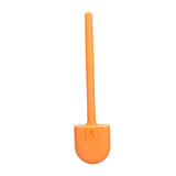 Wall Mounted Toilet Brush Drying Holder Set with Detachable Handle Cleaning Tool for Home Hotel BathroomOrange - Front View