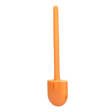 Wall Mounted Toilet Brush Drying Holder Set with Detachable Handle Cleaning Tool for Home Hotel BathroomOrange - Top-Down View