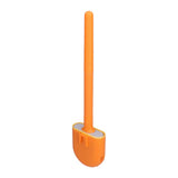 Wall Mounted Toilet Brush Drying Holder Set with Detachable Handle Cleaning Tool for Home Hotel BathroomOrange