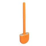 Wall Mounted Toilet Brush Drying Holder Set with Detachable Handle Cleaning Tool for Home Hotel BathroomOrange