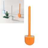 Wall Mounted Toilet Brush Drying Holder Set with Detachable Handle Cleaning Tool for Home Hotel BathroomOrange - Extra Image