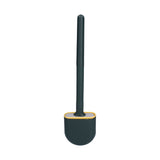 Wall Mounted Toilet Brush Drying Holder Set with Detachable Handle Cleaning Tool for Home Hotel BathroomGreen
