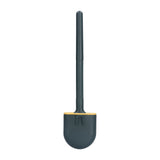 Wall Mounted Toilet Brush Drying Holder Set with Detachable Handle Cleaning Tool for Home Hotel BathroomGreen