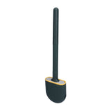 Wall Mounted Toilet Brush Drying Holder Set with Detachable Handle Cleaning Tool for Home Hotel BathroomGreen