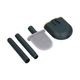Wall Mounted Toilet Brush Drying Holder Set with Detachable Handle Cleaning Tool for Home Hotel BathroomGreen