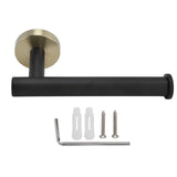 Wall Mounted Toilet Paper Holder 304 Stainless Steel Tissue Roll Holder for Bathroom Toilet Black Gold