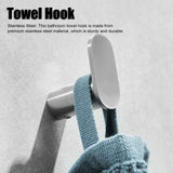 Towel Hook Stainless Steel Sturdy Durable Fashionable Rustproof Scratch Resistance Bathroom Hooks