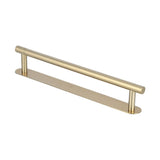 Single Rod Towel Bar 304 Stainless Steel Wall Mount Adhesive Kitchen Dish Cloth Hanger Brushed Towel Rack for Home50cm - Front View