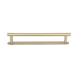 Single Rod Towel Bar 304 Stainless Steel Wall Mount Adhesive Kitchen Dish Cloth Hanger Brushed Towel Rack for Home50cm - Top-Down View